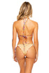 Luli Fama Rule Breaker Wavy Ruched Back Tie Side Bottom